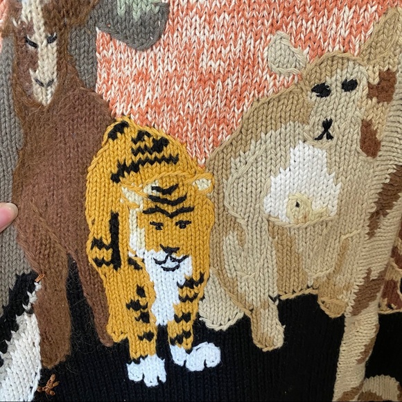 STORYBOOK KNITS vintage zoo Noah’s Ark sweater - Picture 14 of 16